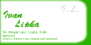 ivan lipka business card