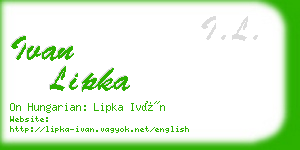 ivan lipka business card